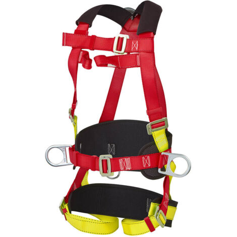 Arnés Portwest Confort Plus de 3 Puntos - Seguridad Óptima / Rojo
