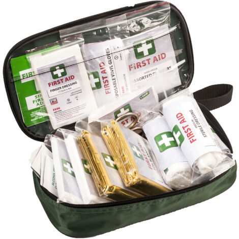 Kit de primeros auxilios para vehículo de 16 personas. Verde