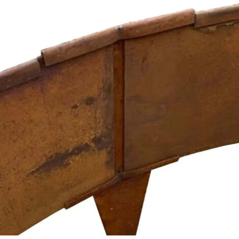 Bordura circular de Acero Corten / Ø 100 cm / 10 cm / Redondeado