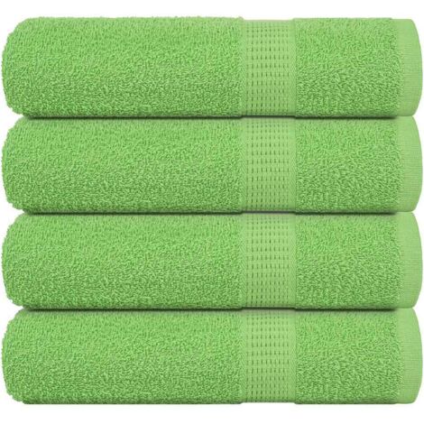 Toallas de Baño 4 uds Verde Manzana 100x150 cm 360 gsm vidaXL