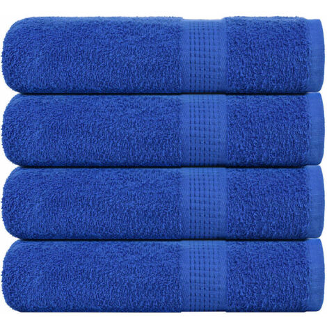 Toallas de baño 4 uds azul 100x150 cm 360 g/m² 100% algodón vidaXL