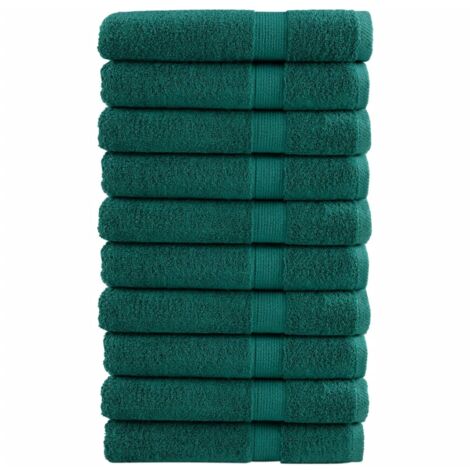 Toallas premium SOLUND 10 unidades verde 100x200 cm 600 gsm vidaXL