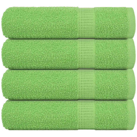 Toallas de Ducha 4 uds Verde Manzana 70x140 cm 360 gsm vidaXL