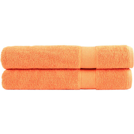 Toallas de sauna SOLUND 2 unidades naranja 80x200 cm 600 gsm vidaXL