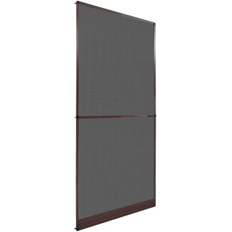 Mosquitera con bisagras para puertas marrón 100x215 cm vidaXL