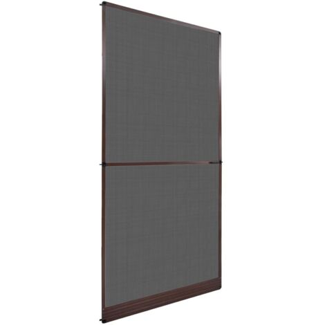Mosquitera con bisagras para puertas marrón 120x240 cm vidaXL
