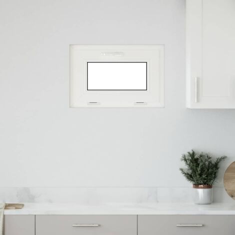 Ventana de sótano "RISOR" 60x40 cm oscilobatiente 3 cristales vidaXL