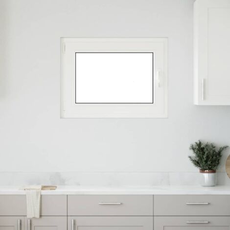 Ventana de sótano "RISOR" 80x50 cm oscilobatiente DIN izquierda antracita vidaXL