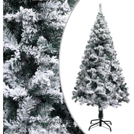 Árbol de Navidad artificial verde con nieve 150 cm vidaXL
