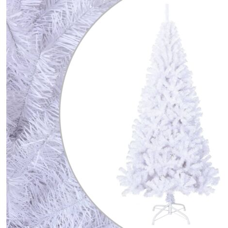 Árbol de Navidad artificial con ramas gruesas PVC blanco 240 cm vidaXL