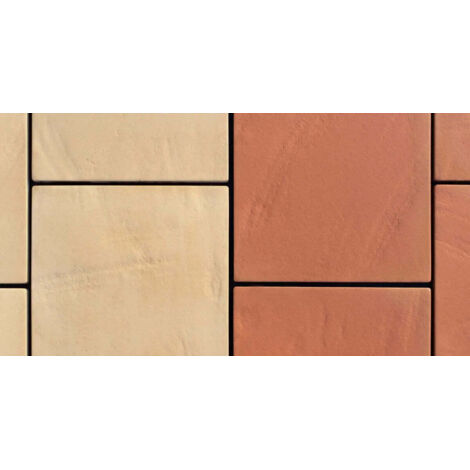 Baldosa Terracota Regular / 9 unidades (0.40 m²) / 15x30x2 cm / Naranja