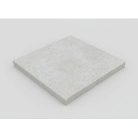 Losa hormigon para jardin y exteriores 60x60 cm / Unidad / 60x60x4 cm. / Blanco