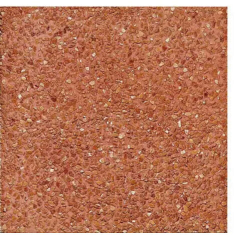 Terrazo de Grava con aristas PiedraViva / Rojo / Pack 15 un (2.40 m2) / 40x40x4 cm - Piedra mediana