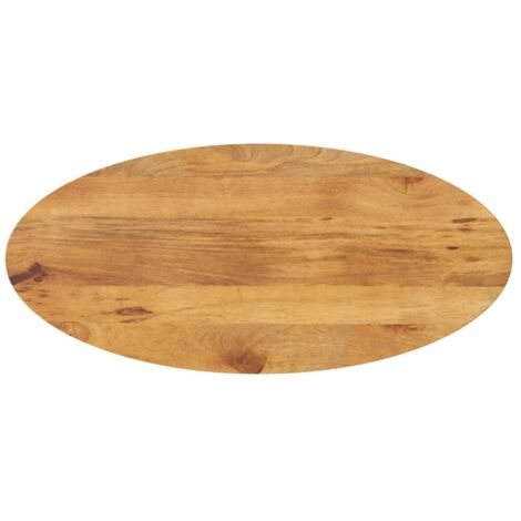 Tablero de mesa ovalado madera maciza de mango 140x50x2,5 cm vidaXL (1/5)