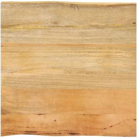 Tablero de mesa borde natural madera maciza mango 60x60x2,5 cm vidaXL (1/5)