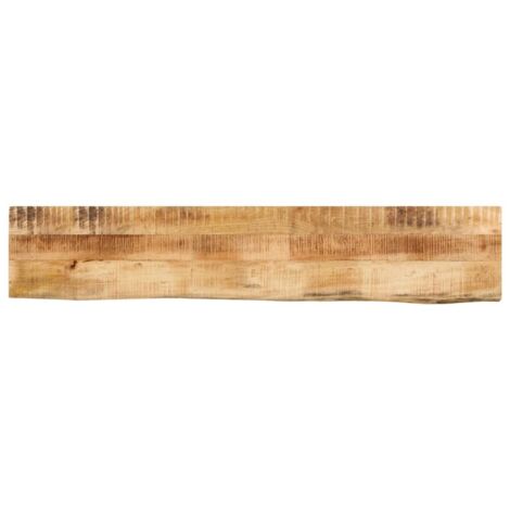 Tablero de mesa borde natural madera maciza mango 160x30x3,8 cm vidaXL