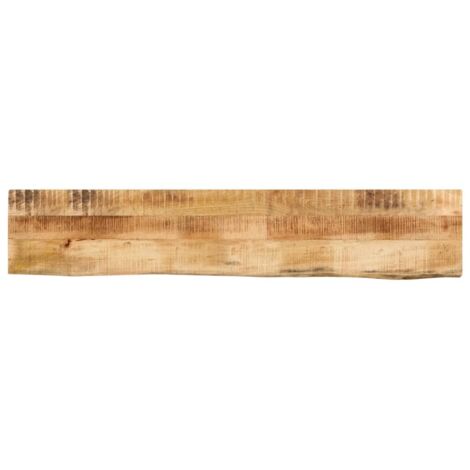 Tablero de mesa borde natural madera maciza mango 140x40x2,5 cm vidaXL