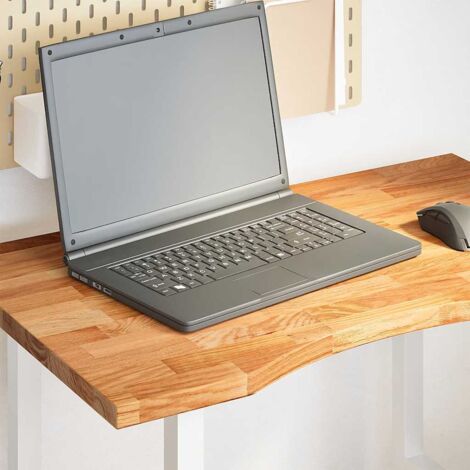Tablero escritorio rectangular madera maciza roble marrón claro vidaXL