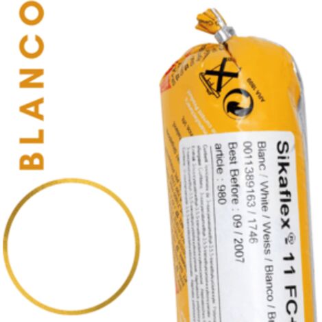 Sikaflex 11 FC Purform Sellador poliuretano multisoportes / Blanco / 600 ml Salchichón/Unipac / Pack 20 un