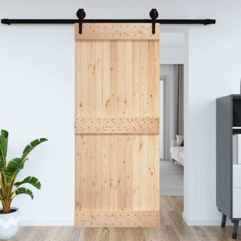 Puerta NARVIK madera maciza pino 100x210 cm vidaXL
