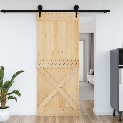 Puerta NARVIK madera maciza pino 95x210 cm vidaXL