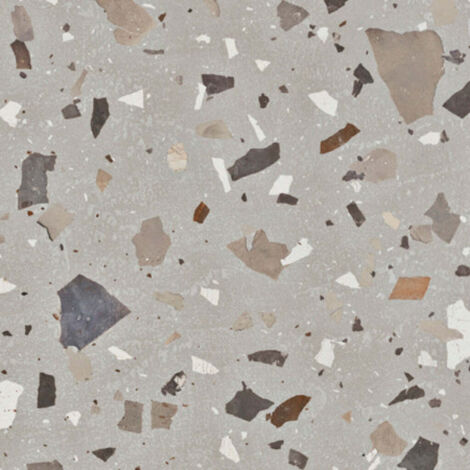 Baldosa Porcelánica Terrazo 100x50x2 cm / Gris Natural / Caja 1 un