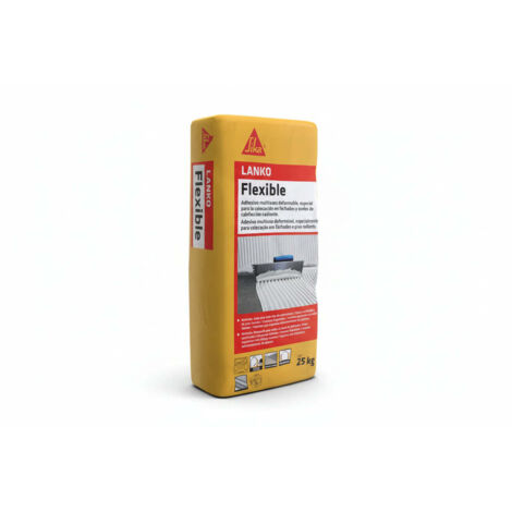 Sika LANKO® Flexible - Cemento cola flexible para cerámica Saco 25 kg / Gris