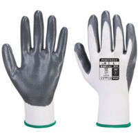 Guante de Nitrilo Flexo Grip para Vending / Blanco Gris / XXL