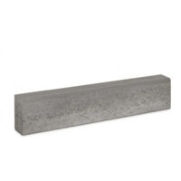 Bordillo hormigón gris 100x20x10 cm. / Unidad / 100x20x10 cm. / Aristas Rectas Gris