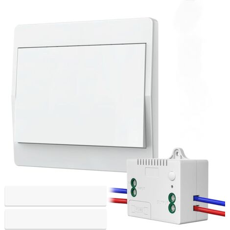 Va Et Vient Sans Fil Mengshen Interrupteur De Lumière Sans Fil, Pas De Câblage, Facile à Installer, Commutateur à 3 Voie (Seulement Panneau De Commutation, Récepteur Non Inclus Interrupteur Sans Fil Sans