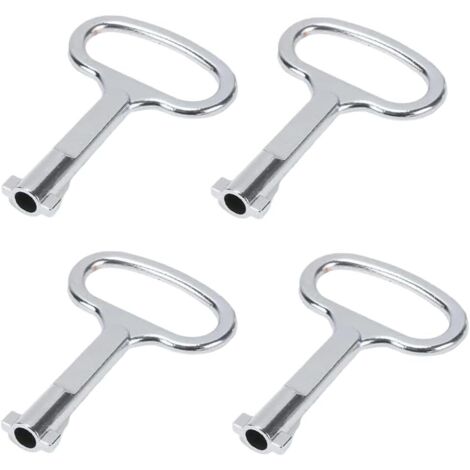 Jeu De 2 Clés Carrées 4 Voies Pour Robinet - 6,5 Mm, 7 Mm, 8 Mm, 9 Mm - Acier Allié Nickelé - Compact Et Polyvalent - 3