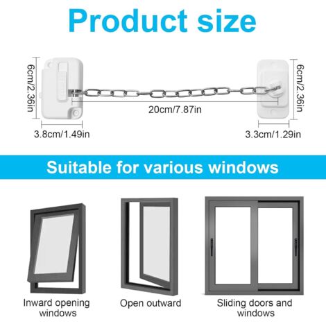 Jeyew Lot de 2 paravents de fenêtre réglables, extensibles - (38,1 cm