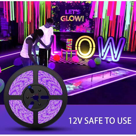2 Ampoules LED UV 12W - Lumière Noire E27 Pour Soirées, Peinture Fluo, Halloween Et Décoration