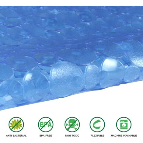 Wzzjkit Tapis De Salle De Bain Carré Antidérapant Tapis De Douche Imperm Able En Plastique Anti Fatigue Drainage Pour Baignoire