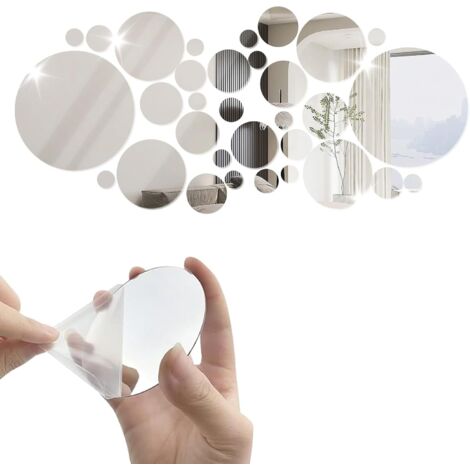 QEEYON 6 Pièces Miroirs Muraux Adhesif en Acrylique 20 x 20 cm,2 mm d'épaisseur Miroir Autocollant Incassables à Coller pour Salle de Bain, Chambre à Coucher, Porte QEEYON 6 Pièces Miroirs Muraux Adhesif en Acrylique 20 x 20 cm,2 mm d'épaisseur Miroir Autocollant Incassables à Coller pour Salle de Bain, Chambre à Coucher, Porte