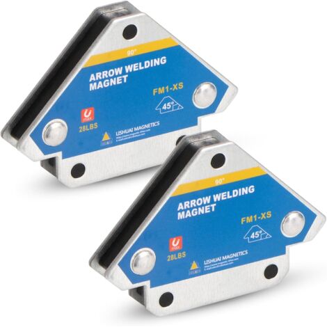 2PCS Aimant Soudure avec Force de Maintien 13kg/28LB Equerre de Soudage ...