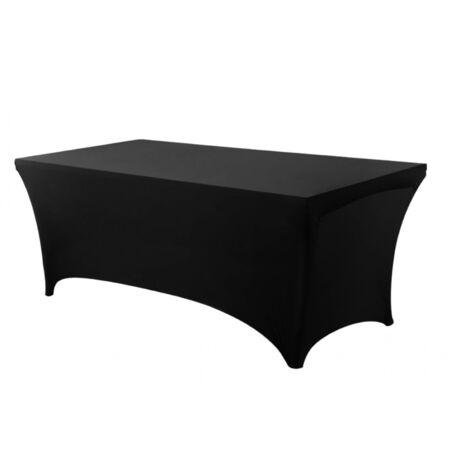 Nappe Extensible Rectangulaire En élasthanne - Taille 1,2m à 1,8m - Infroissable Et Lavable - Pour Table Pliante Ou événement