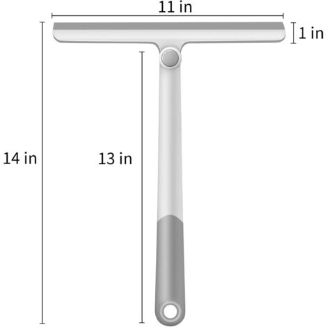 Lot De 2 Raclettes De Douche En Silicone - 20 Cm De Large, Poignée Ergonomique, Pour Vitres, Miroirs Et Parois De Douche - 4