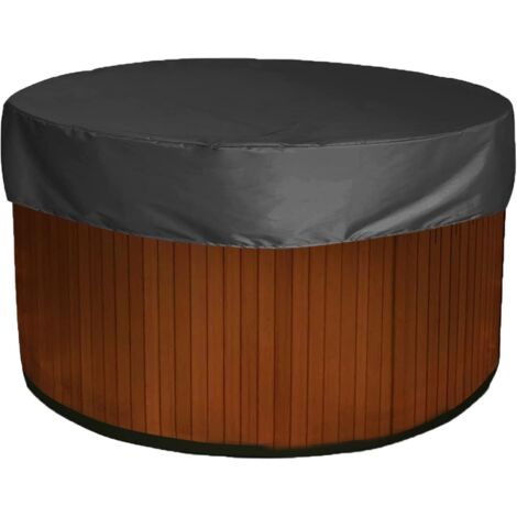 Housse De Protection Pour Spa/jacuzzi 6 Personnes, 221x72 Cm - Tissu Oxford 420D, Imperméable Et Résistante Aux UV