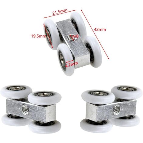 PORTE COULISSANTE ROULEAU Armoire Porte Coulissante Poulie Roues De