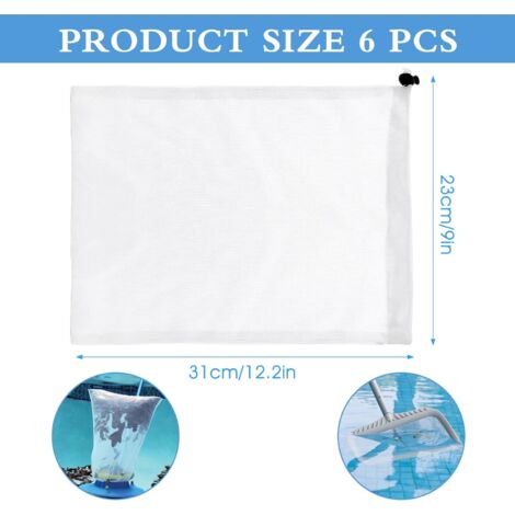 Lot De 20 Sacs Filtrants Pour Aspirateurs De Piscine - Chaussettes Filtrantes Microporeuses