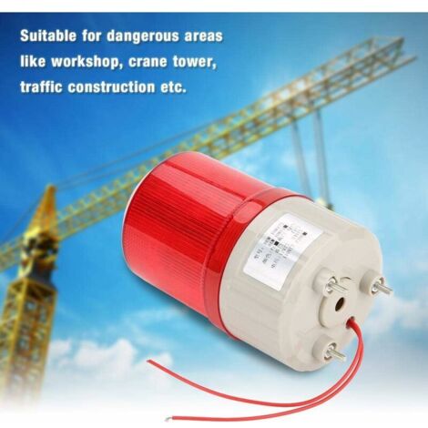 Balise Lumineuse LED Bicolore Rouge/Vert AC220V - Voyant D'Avertissement Tour Ronde Équipement D'Urgence