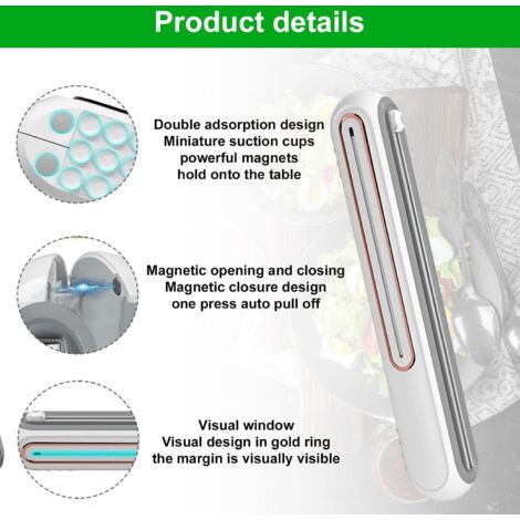 Distributeur Film Alimentaire Magnétique Avec Coupe-Capsules - Dérouleur Papier Aluminium Pratique