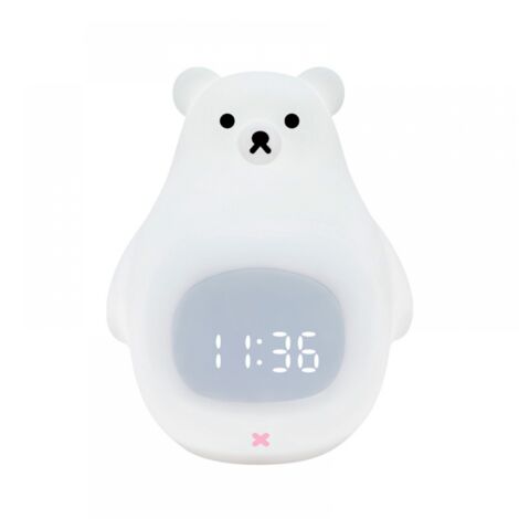 Réveil Éducatif Enfant Nuage – Veilleuse LED 9 Couleurs, Double Alarme, Sons Apaisants – Rechargeable USB-C – Dès 3 Ans