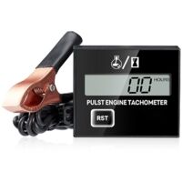Aicharynic Tachymètre Numérique Inductif - Petit Compte-Tours Moteur Étanché Avec Compteur D'Heures