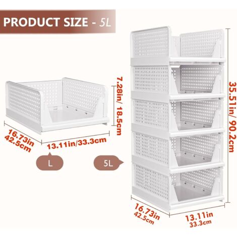 Rootz organisateur de garde-robe réglable système de porte-vêtements