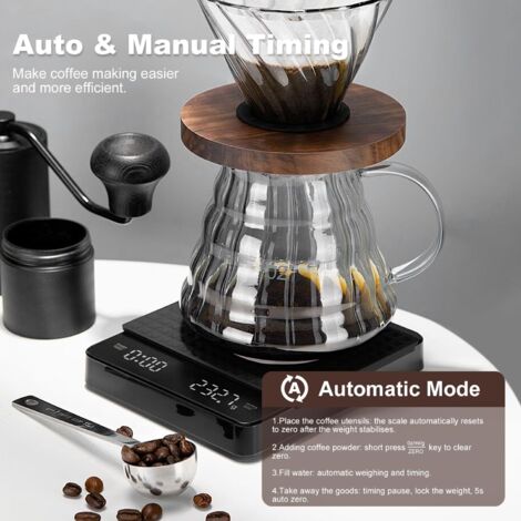 Balance a cafe avec minuterie, balance a cafe expresso, balances