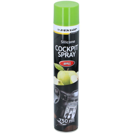 DUNLOP Spray Cockpit 750ml Pomme - Nettoyant Tableau de Bord Auto, Parfum Pomme Longue Durée, Protège & Entretien Intérieur (1/2)