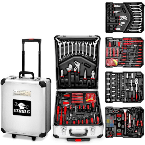 Boite à Outils 399 pièces BM TOOLS BMT-399-PCS en Chrome Vanadium  Mallette en aluminium trolley (1/5)