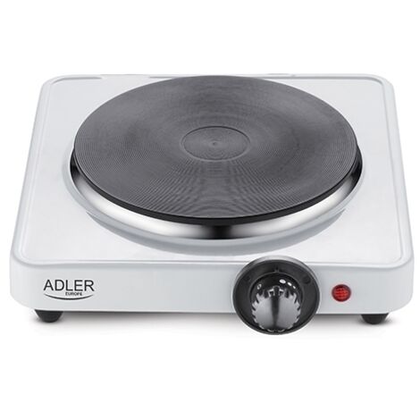 Adler AD6503 Cuisinière électrique, Régulateur de température, Compact, Voyage 1500W Blanc (1/8)